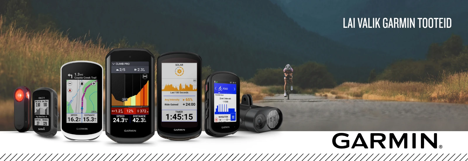 Garmin rattakompuutrid, tuled ja radarid