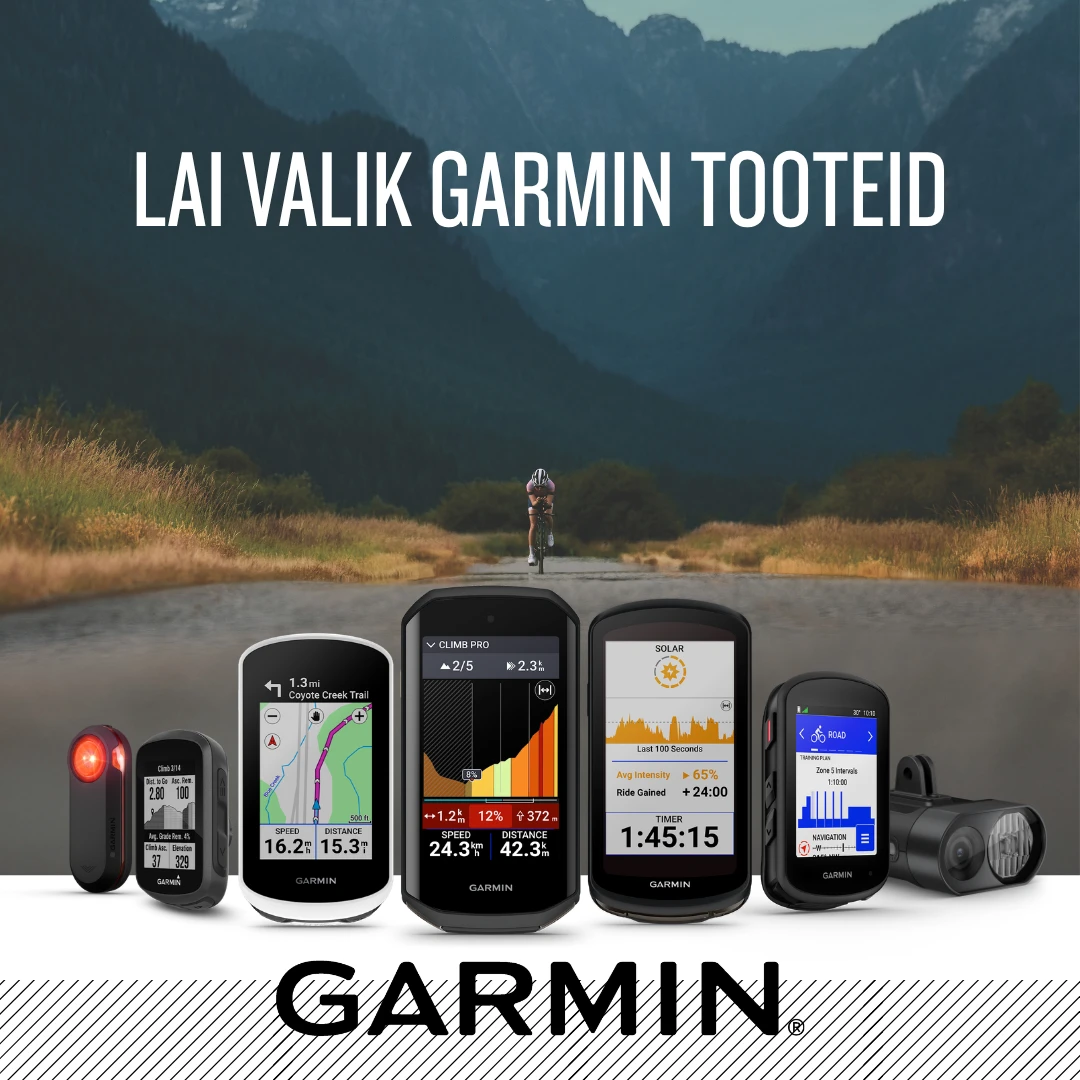 Garmin rattakompuutrid, tuled ja radarid