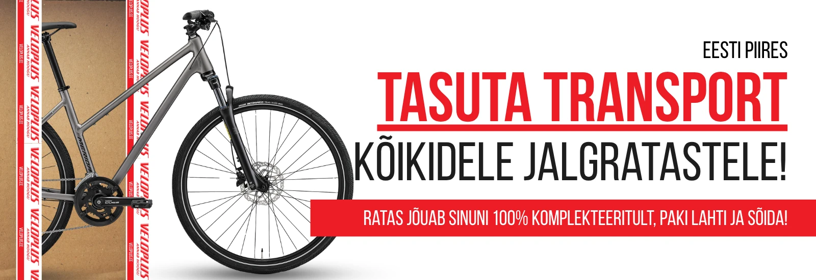 E-poest ostetud jalgratastele tasuta kulleriga kojuvedu