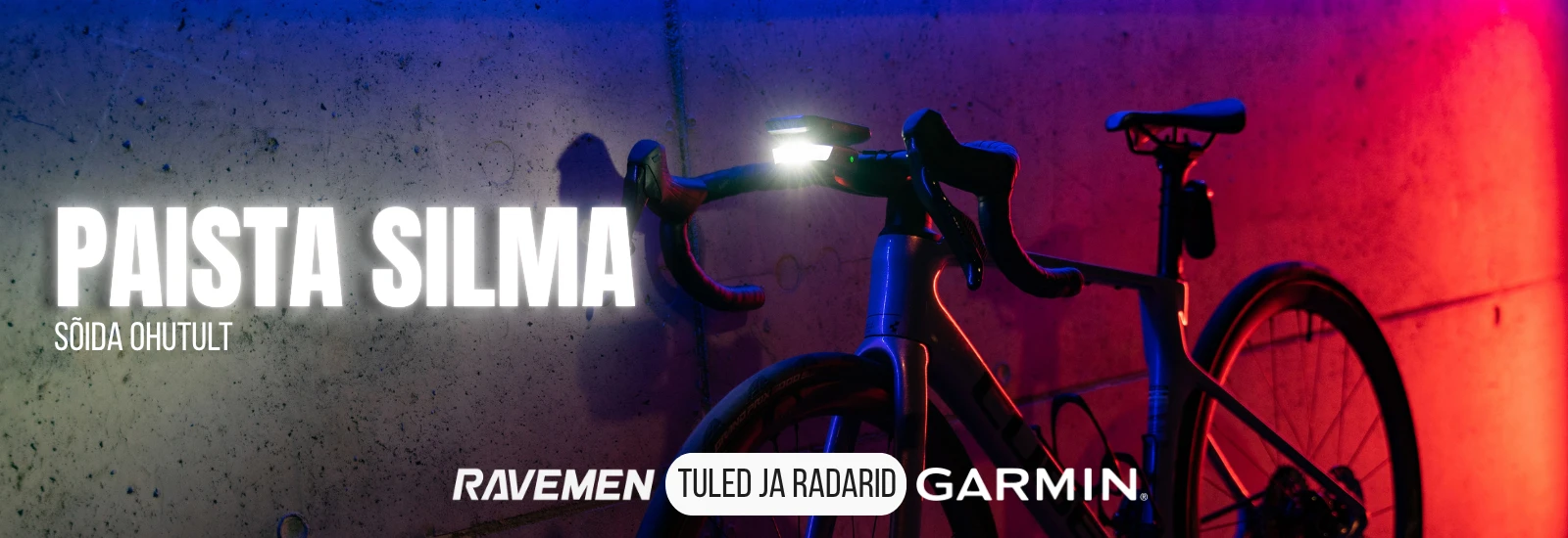 Jalgratta esi- ja tagatuled ja radarid