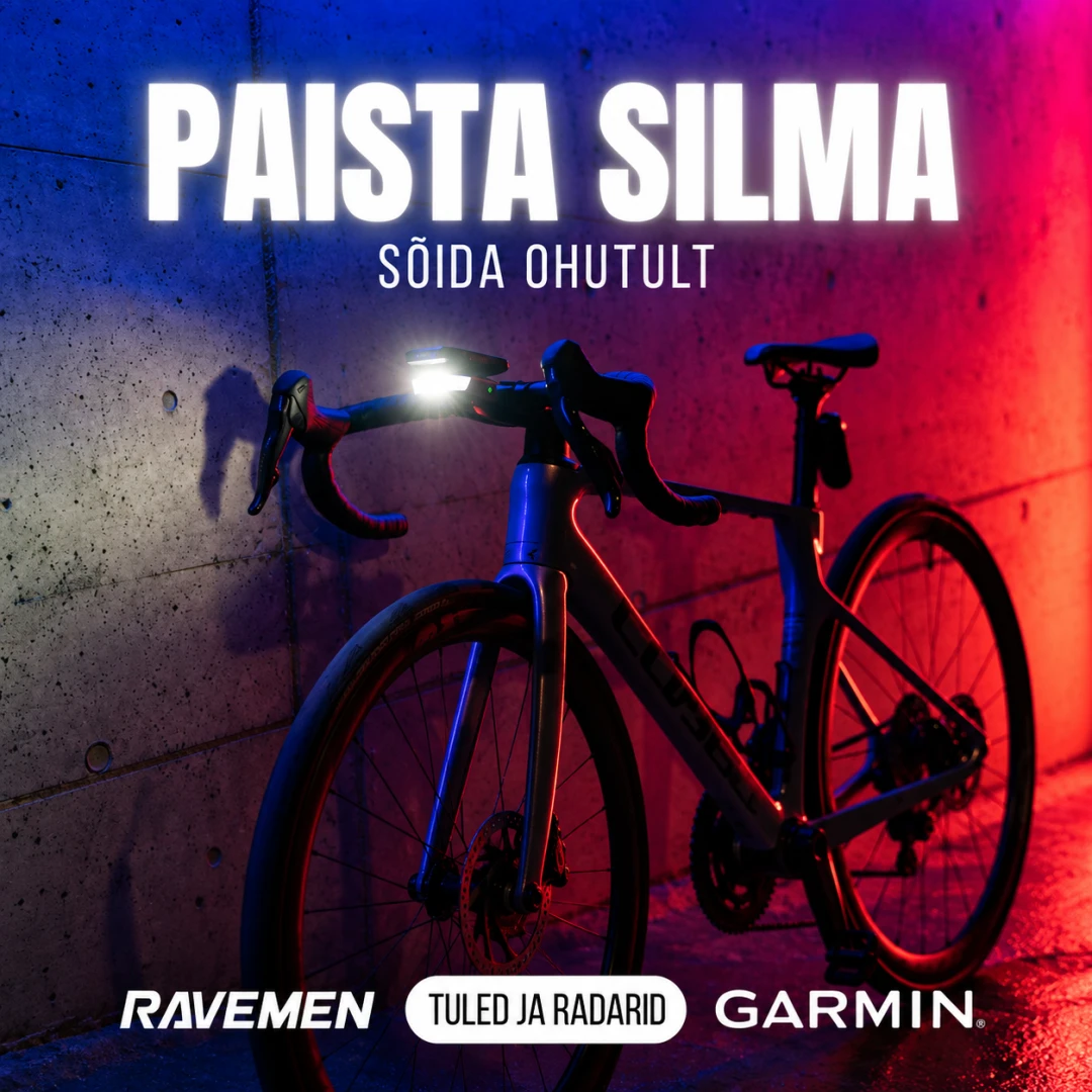 Jalgratta esi- ja tagatuled ja radarid