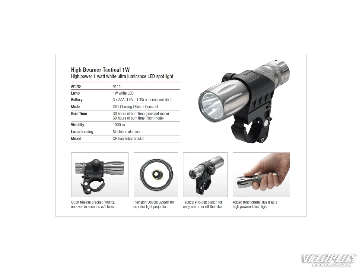 Front light Torch High Beamer Tactical Beamer 1W