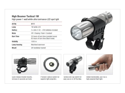 Front light Torch High Beamer Tactical Beamer 1W