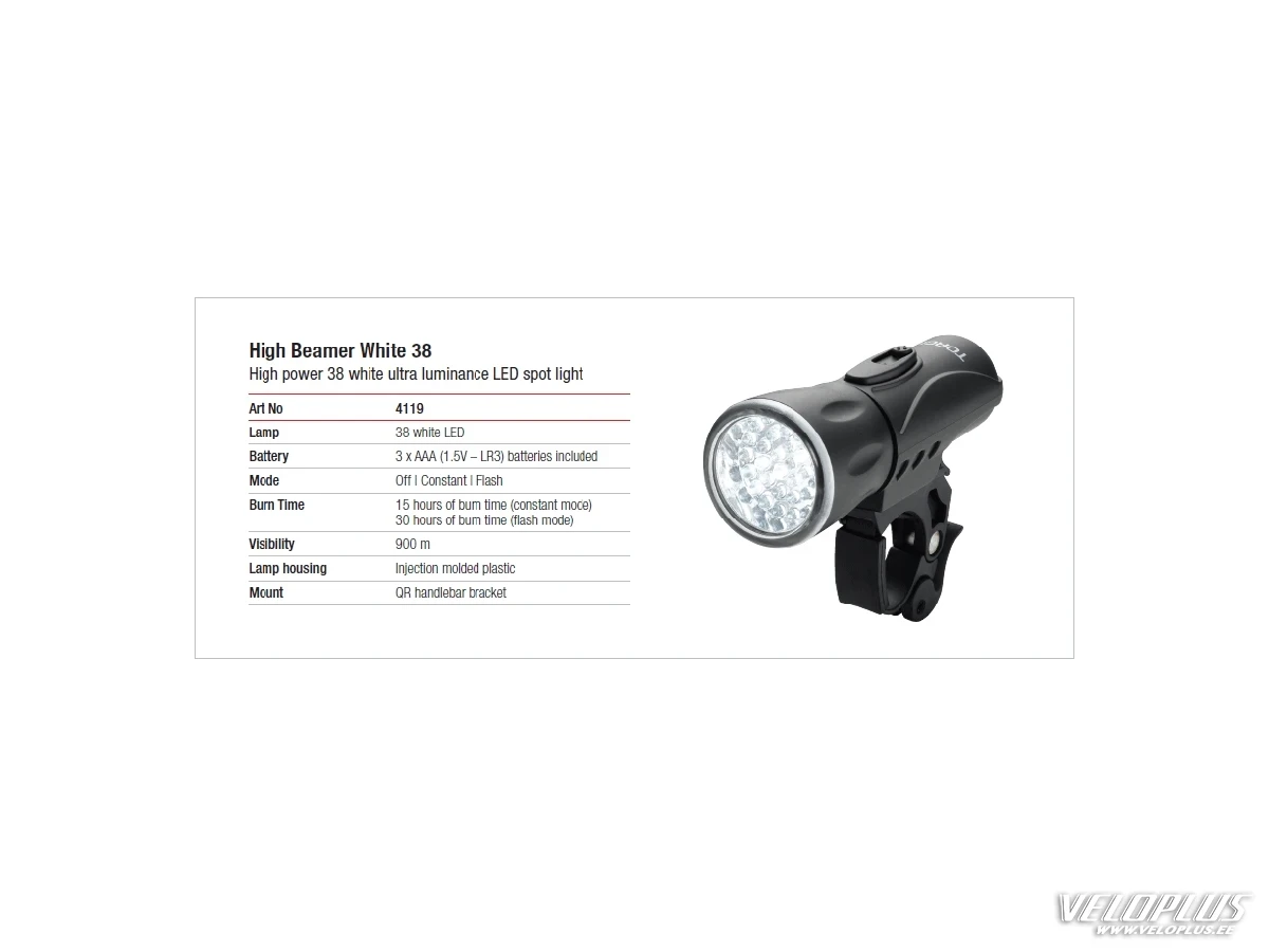 Front light Torch High Beamer White 38