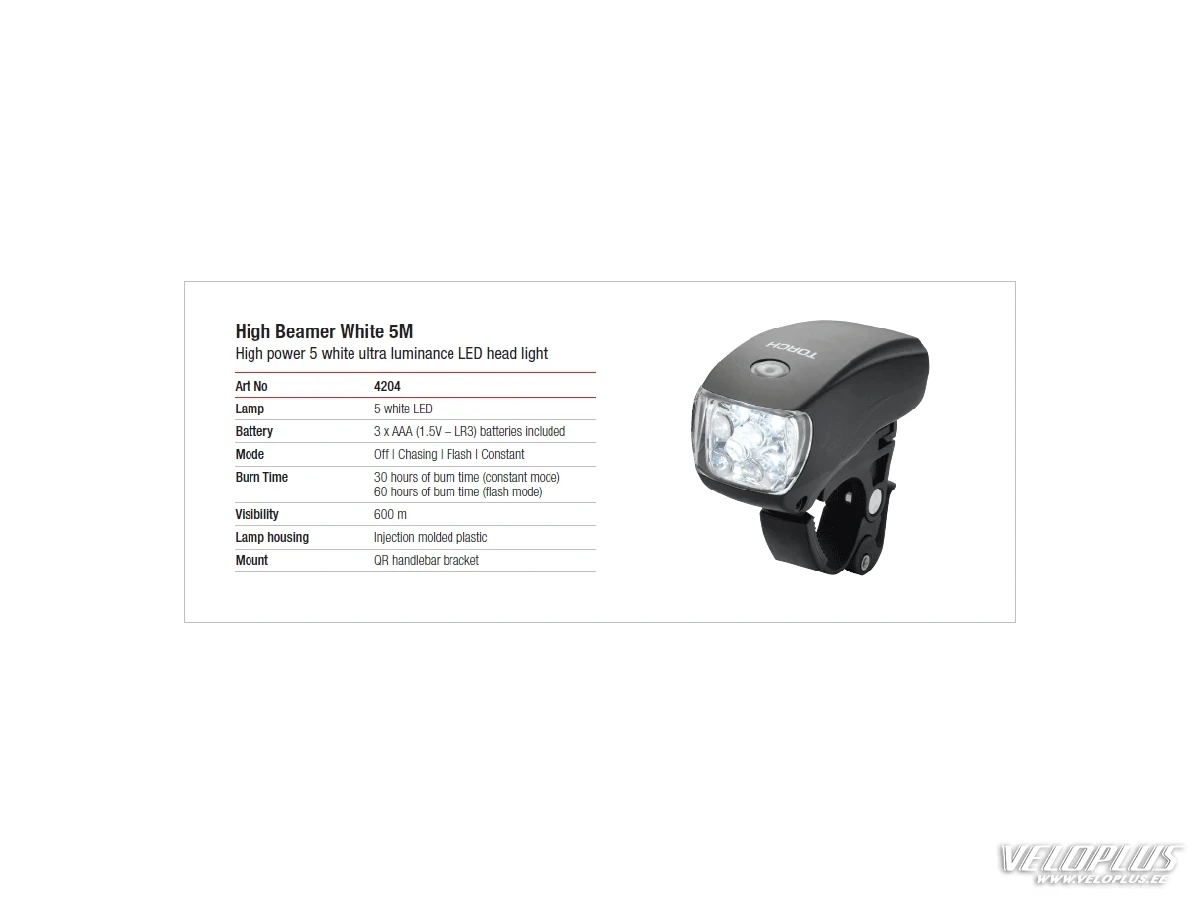 Etuvalo Torch High Beamer 5M