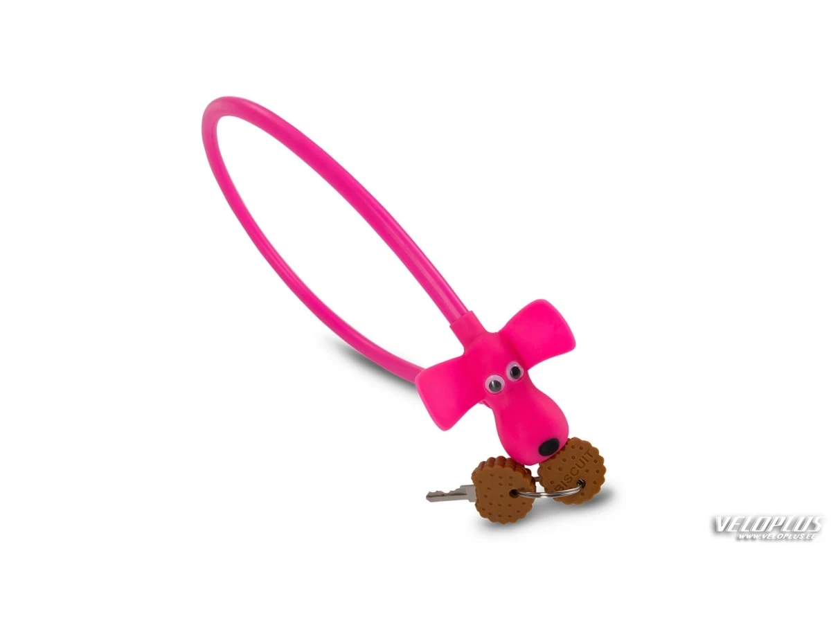RFR Cable Lock HPS "DOG" 10 x 450 mm pink