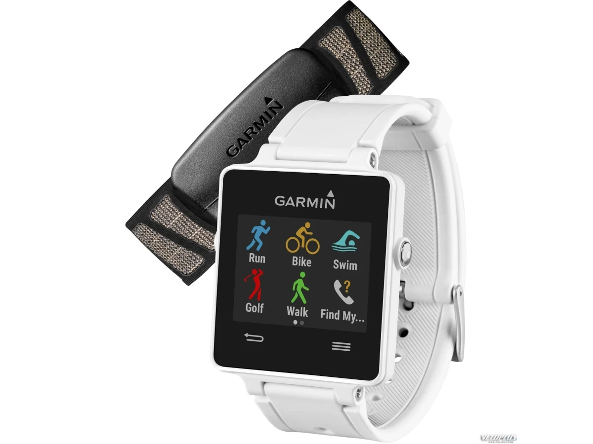 GPS nutikell Garmin vivoactive valge pulsivööga