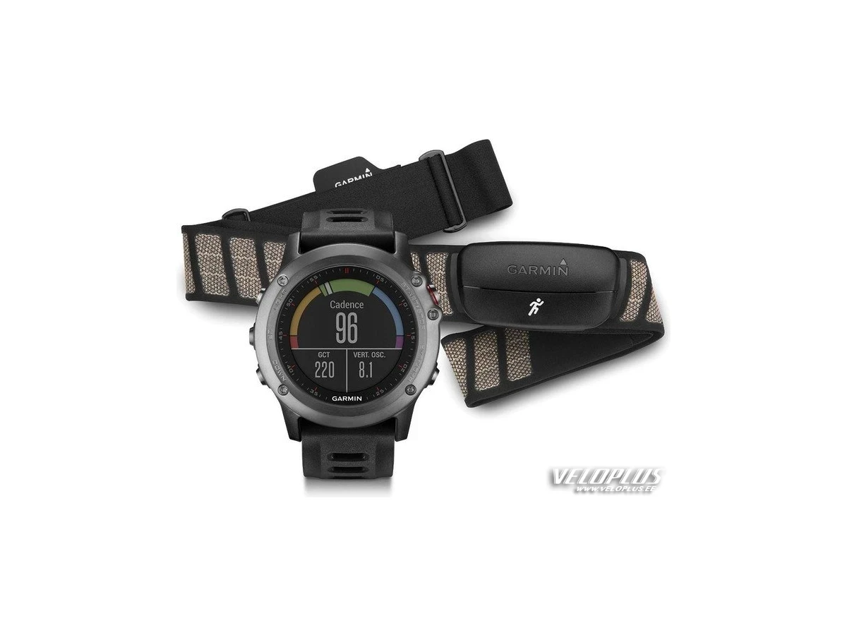 GPS Sport watch Garmin fēnix 3 Grey Performer Bundle