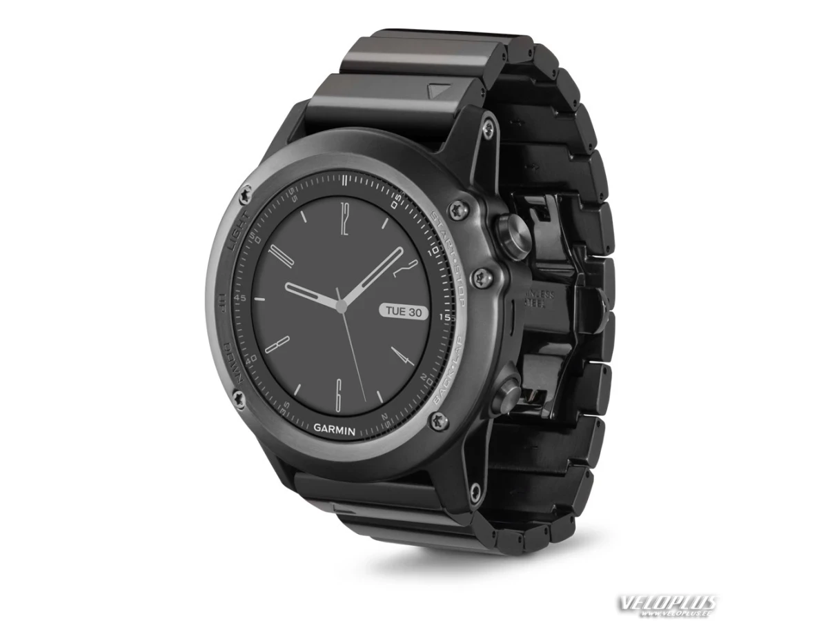 GPS spordikell Garmin fenix 3 Sapphire hall metallrihmaga