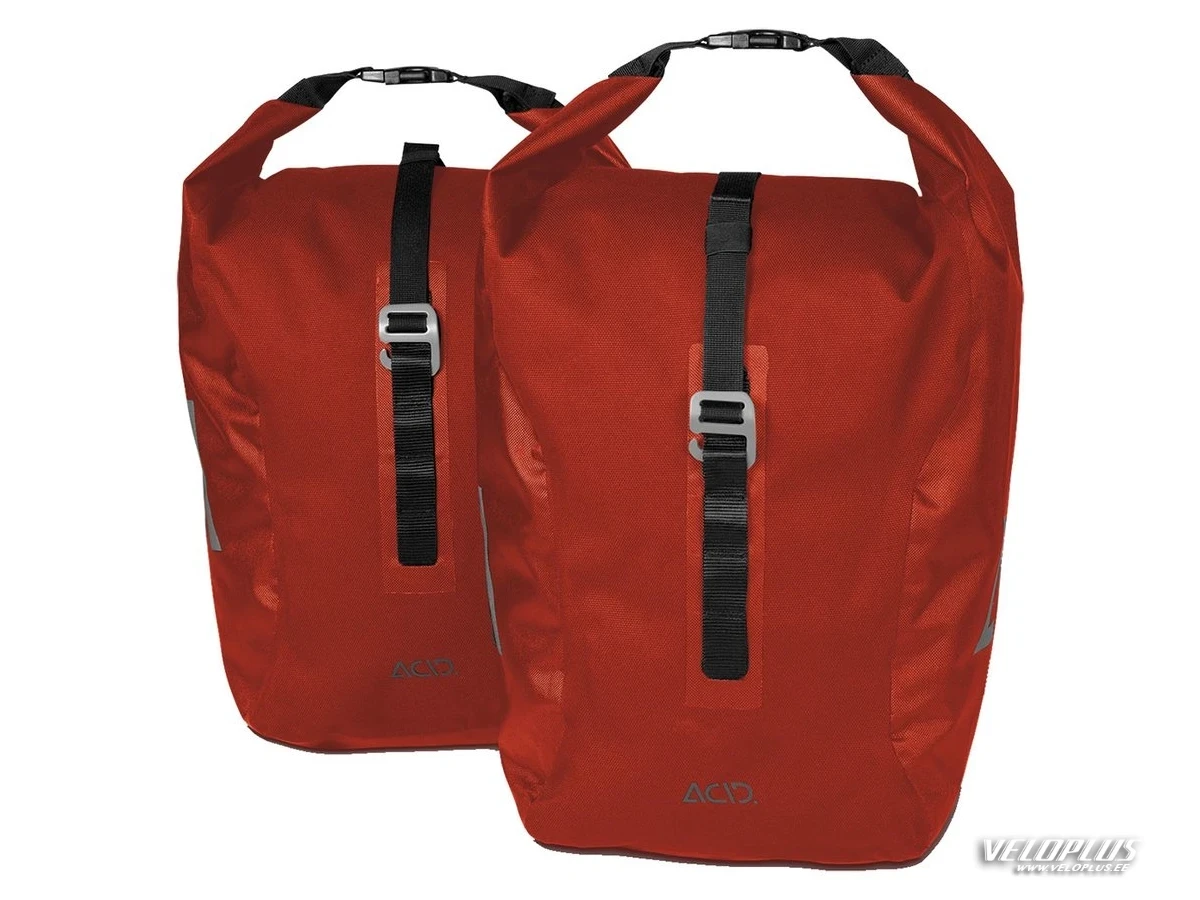 Pakiraamikott ACID Panniers TRAVLR 20/2 punane-must