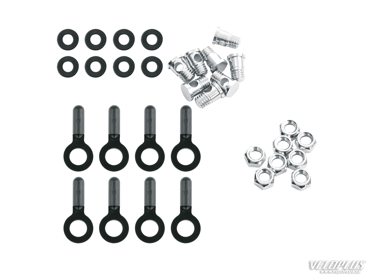 SKS set bolts/nuts/end caps for Chromoplastics/Bluemels/Longboard