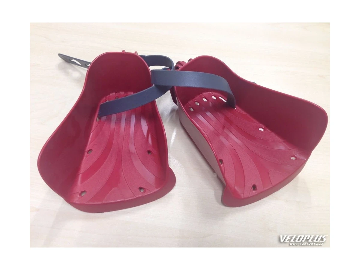 Rear child seat pedals Bellelli RED NEW (L+R)