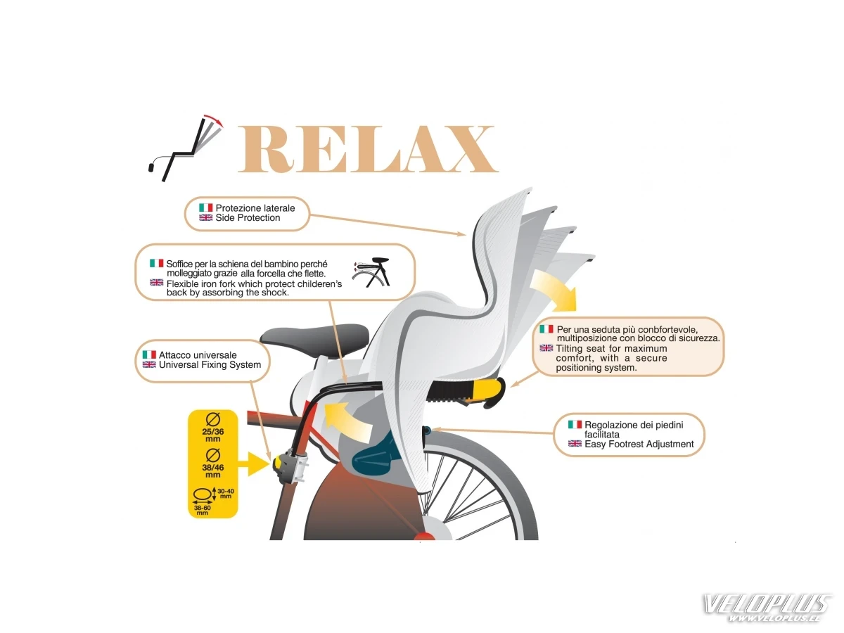Lastenistuin Bellelli Fox Relax harmaa