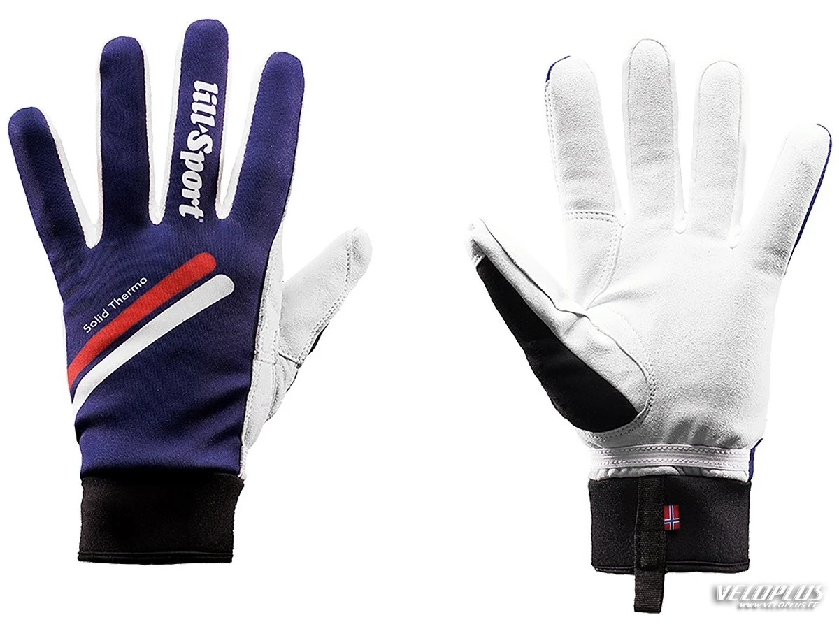 LillSport Solid Thermo XC glove navy/white 9/M