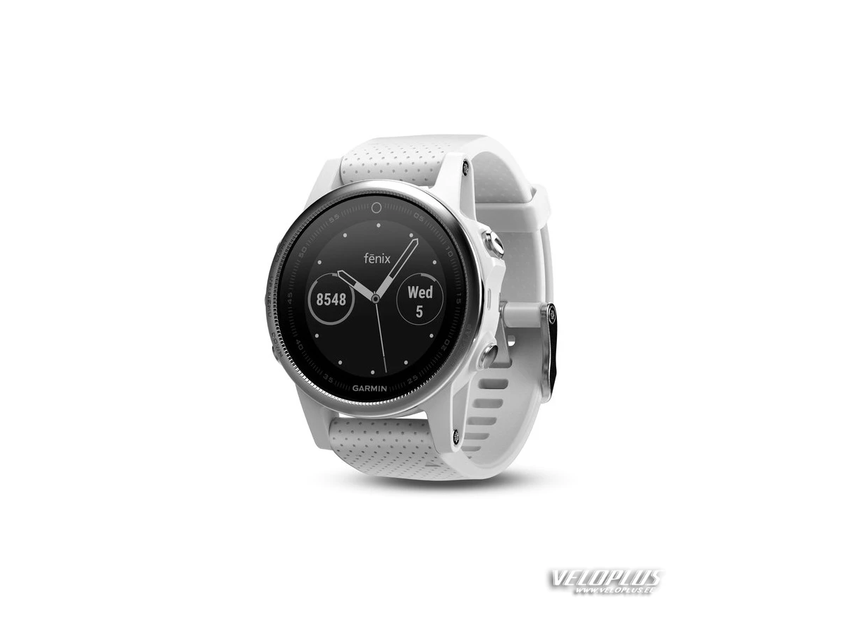 GPS Sport Watch Garmin f nix 5S Silver with Ca Veloplus