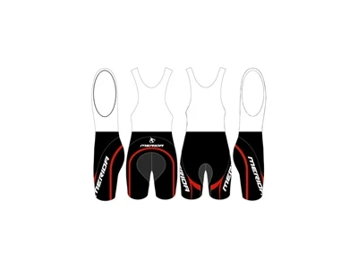 Bibshorts TEX Merida traksidega L black-red
