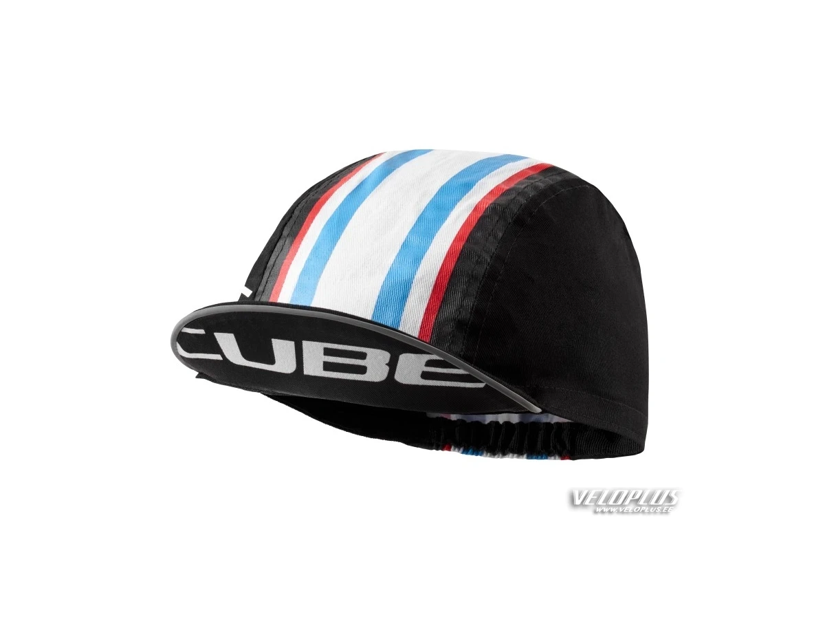 Nokamüts Cube Race cap must-valge-sinine