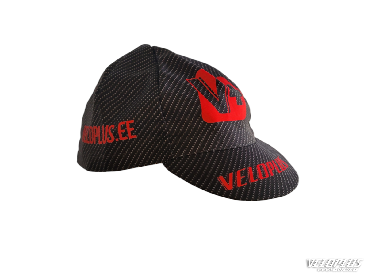 VELOPLUS RACING CAP 53-59cm carbon/red