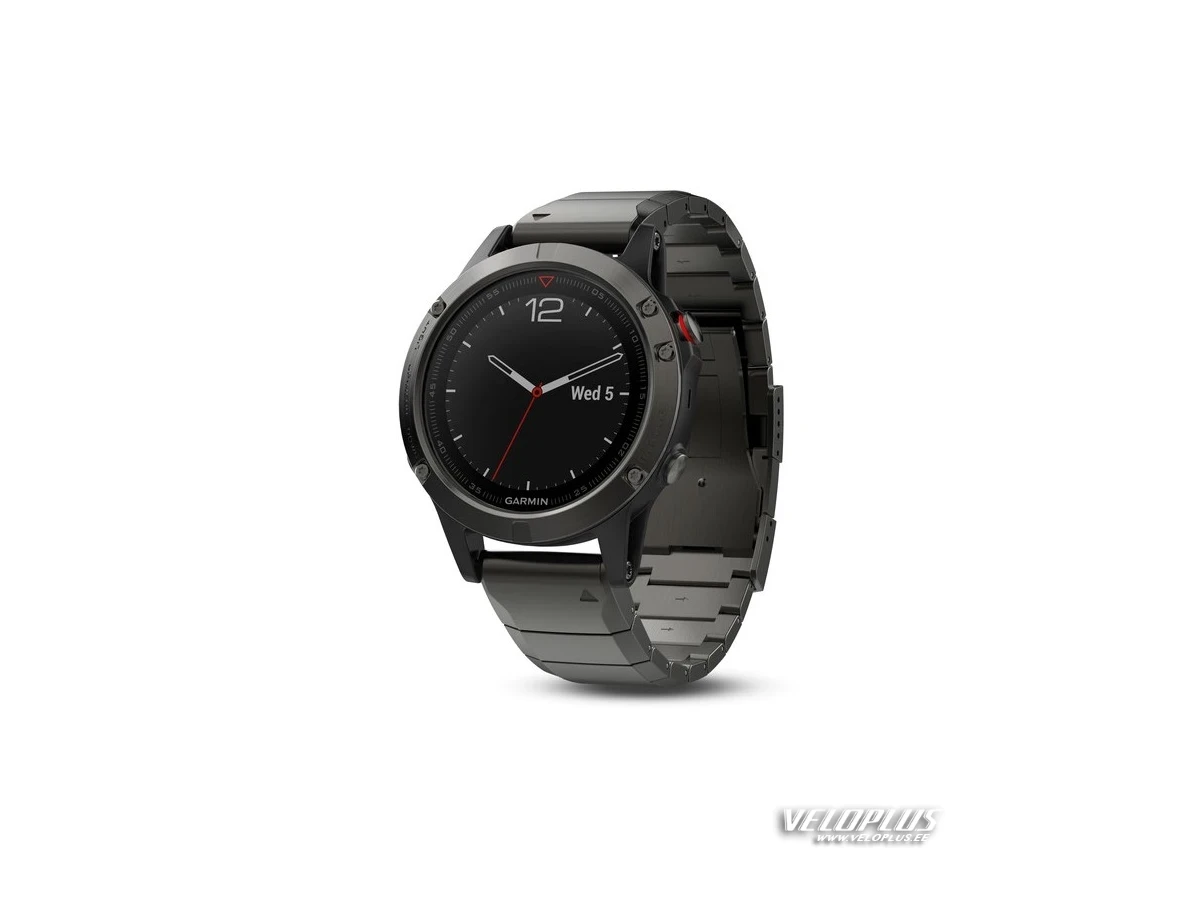 GPS Sport Watch Garmin fēnix 5 Sapphire - Slate grey with metal band