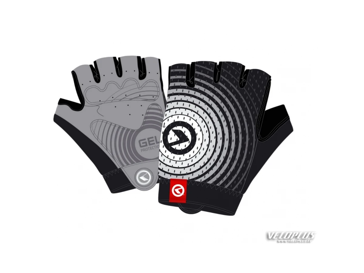 Gloves INSTINCT short black-white XL