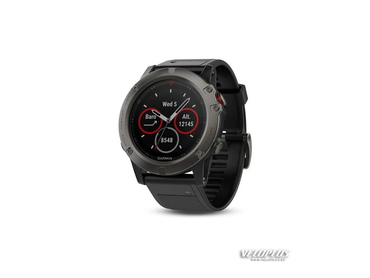 GPS Sport Watch Garmin fēnix 5x Sapphire - Slate grey with black band