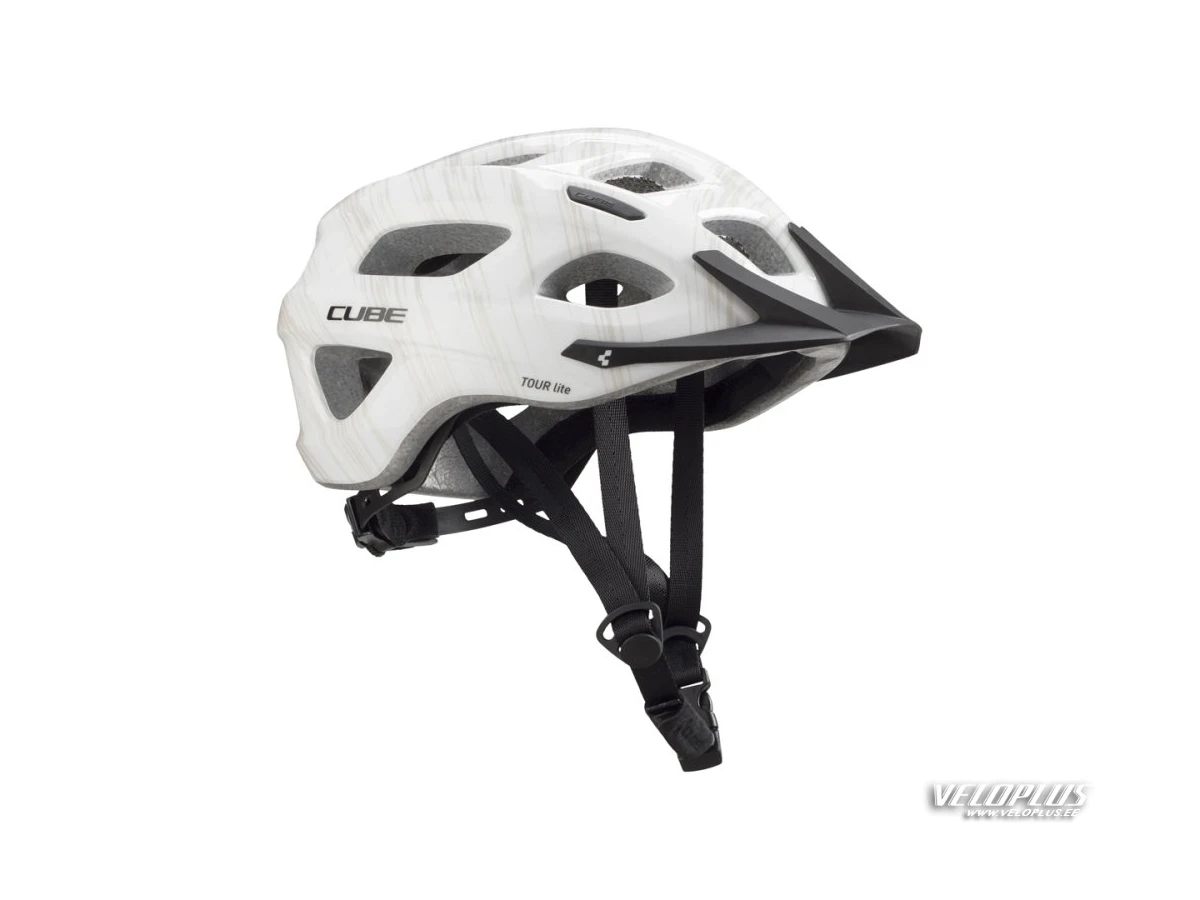 Helmet CUBE Helmet TOUR lite white-grey S (51-55)