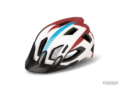 Helmet CUBE QUEST Teamline L (57-62cm) white´n´blue´n´red