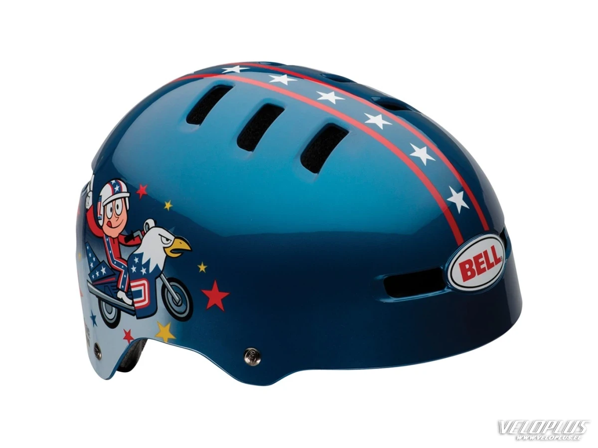 Helmet Bell Fraction blue Kid Knieve S/51-56CM