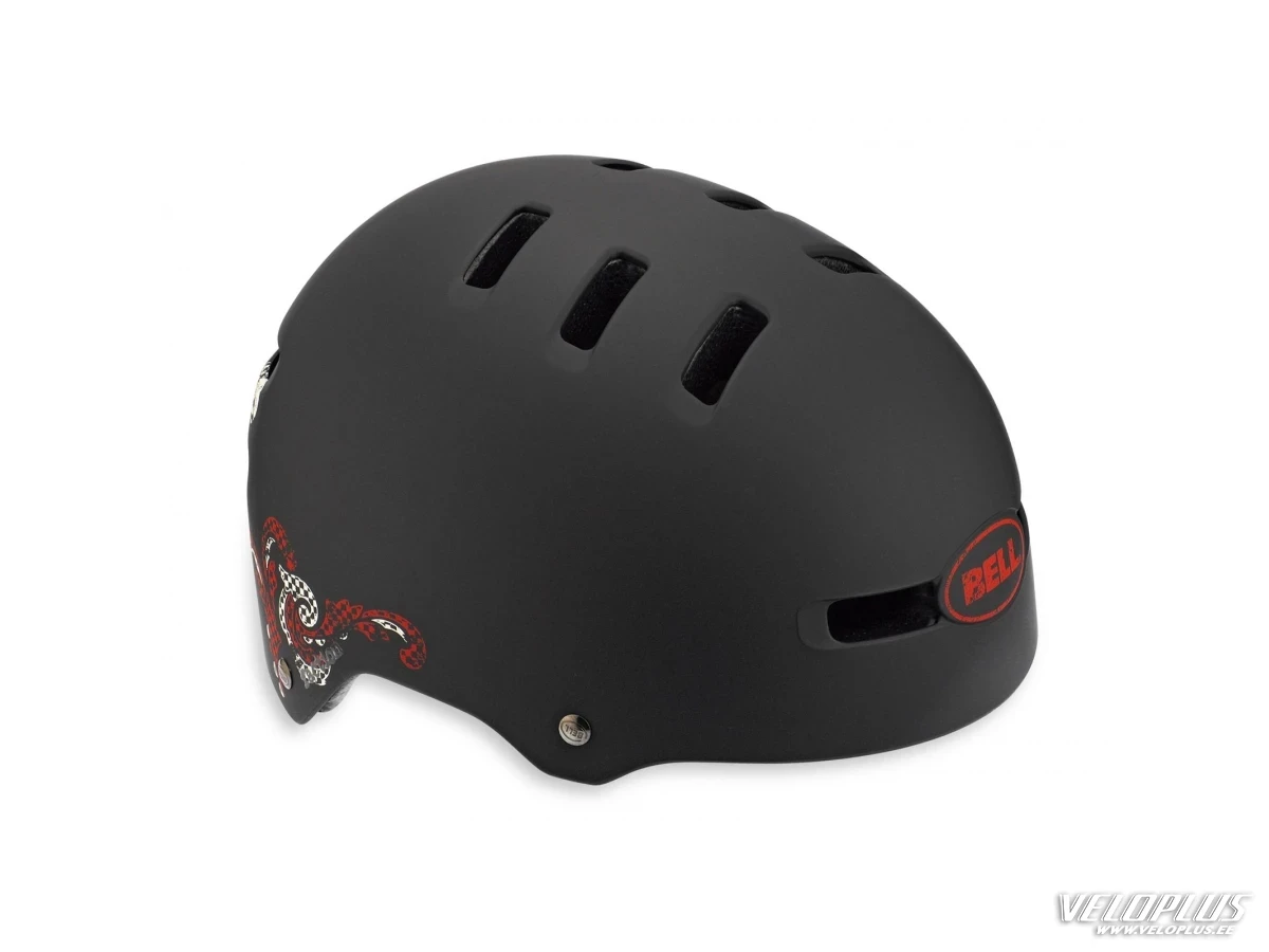 Helmet Bell Faction mat black-red Brandan L