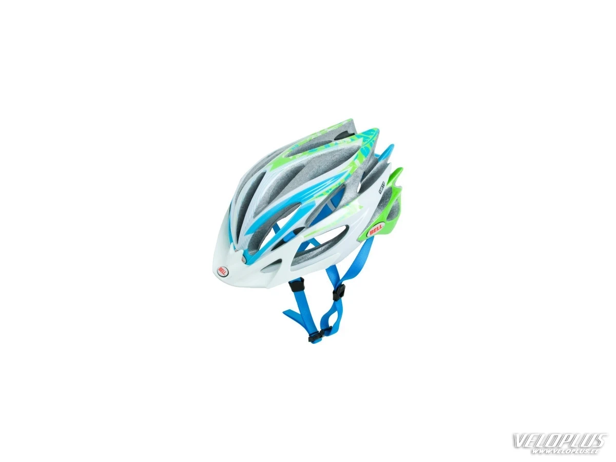 Helmet Bell Sweep R light blue/green flowers M