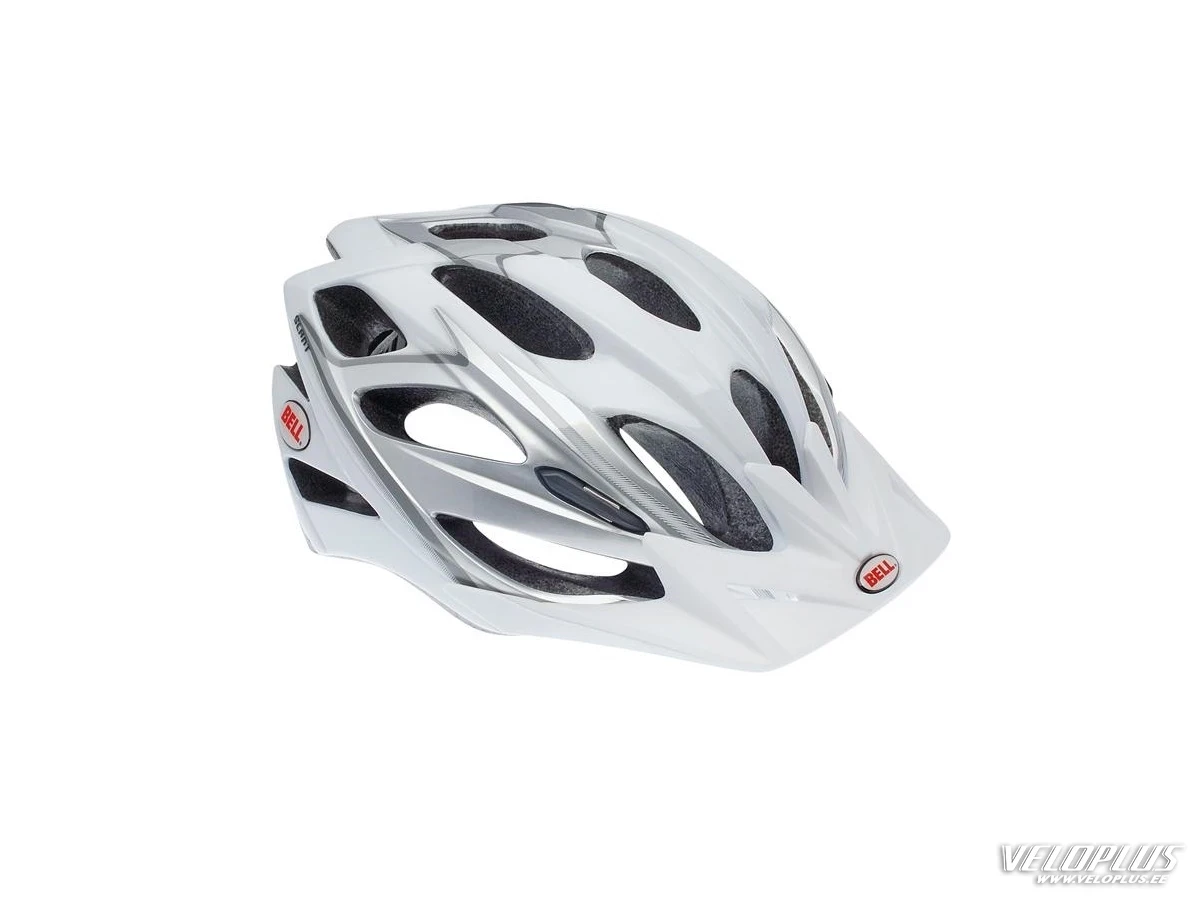 Helmet Bell Slant silver-white 54-61cm