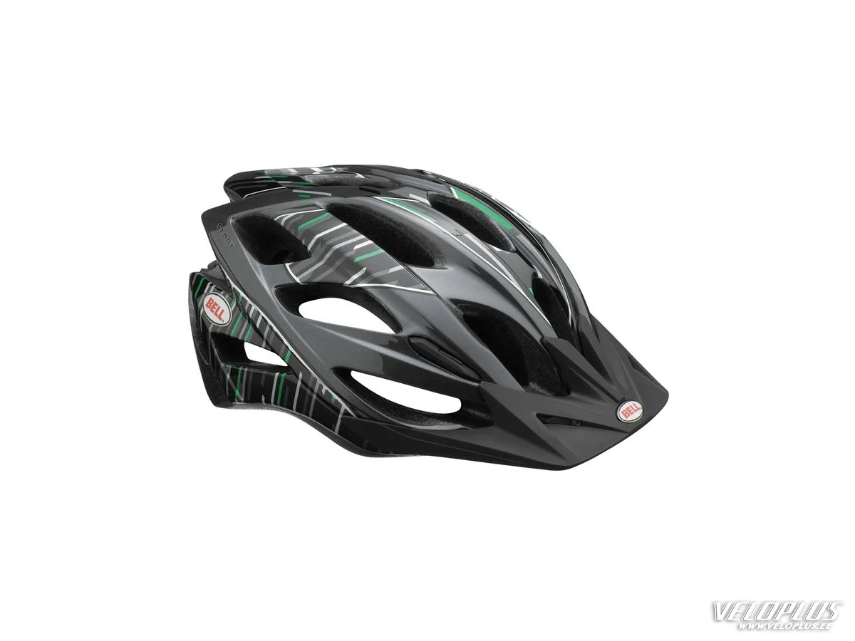 Helmet Bell Slant charcoal-lime 54-61cm