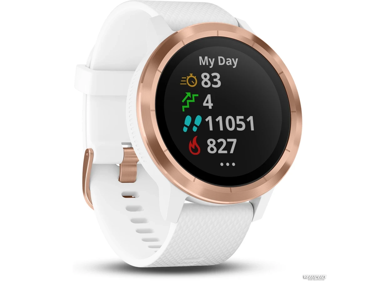 GPS spordikell Garmin vivoactive 3 valge/roosakuldne