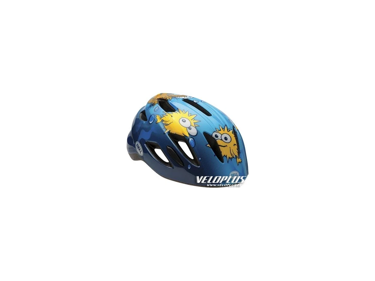 Helmet Bell Zipper blue puffer 47-54cm