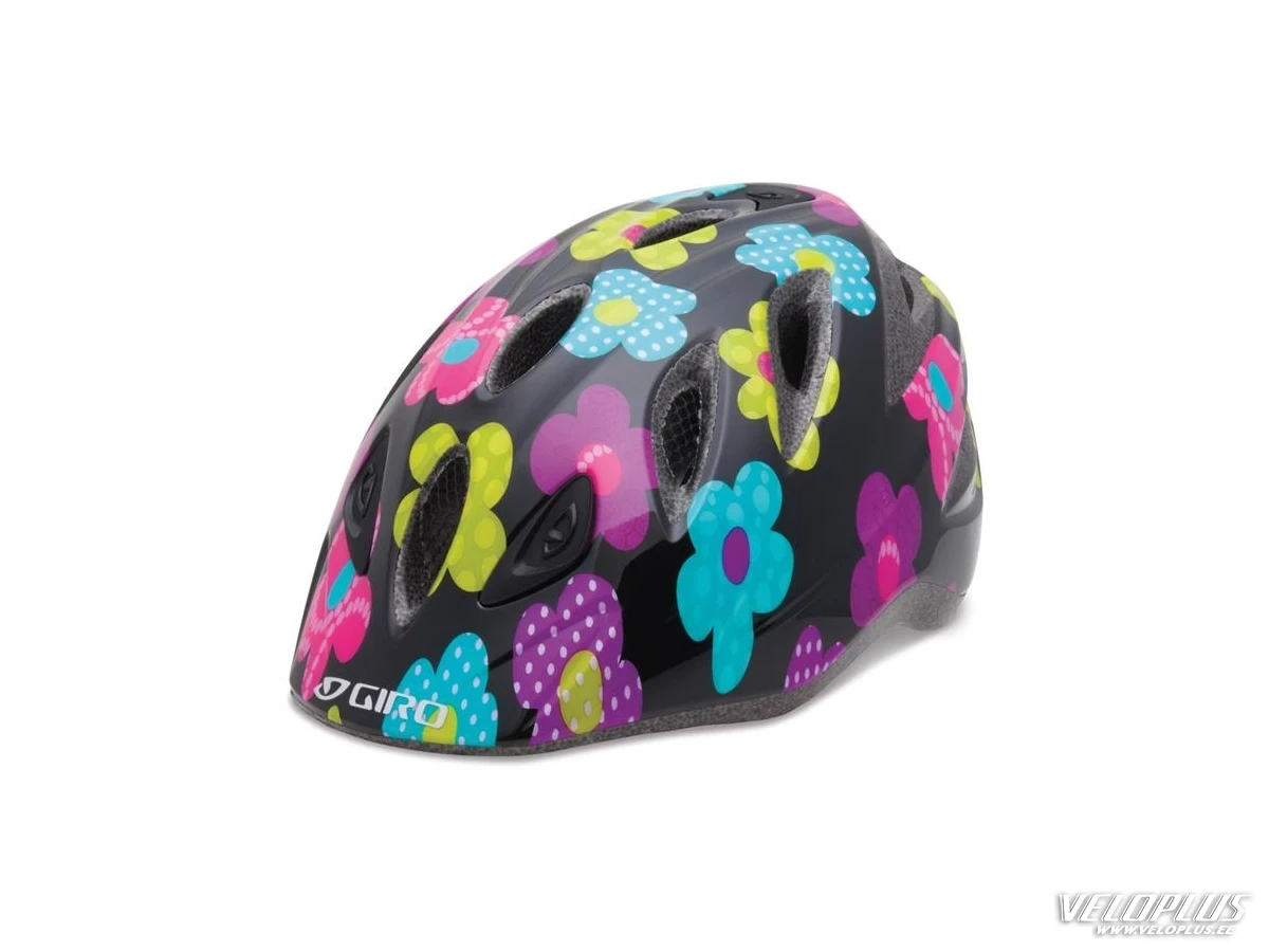 Helmet Giro Rascal Black/pink Flower 50-54cm