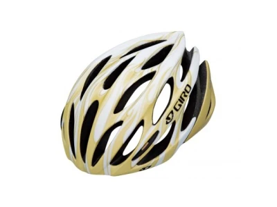 Helmet Giro Saros white/gold flames M