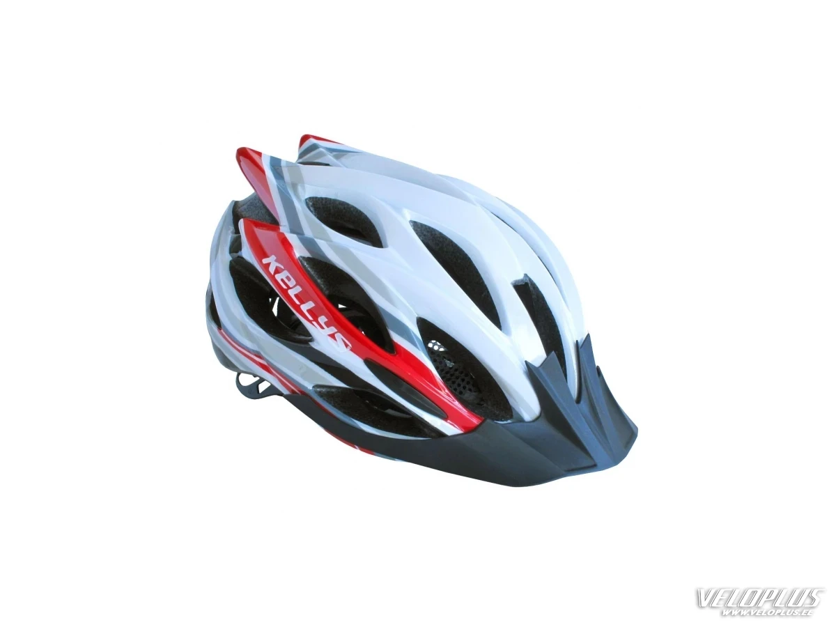Helmet Kellys Dynamic white-red M/L
