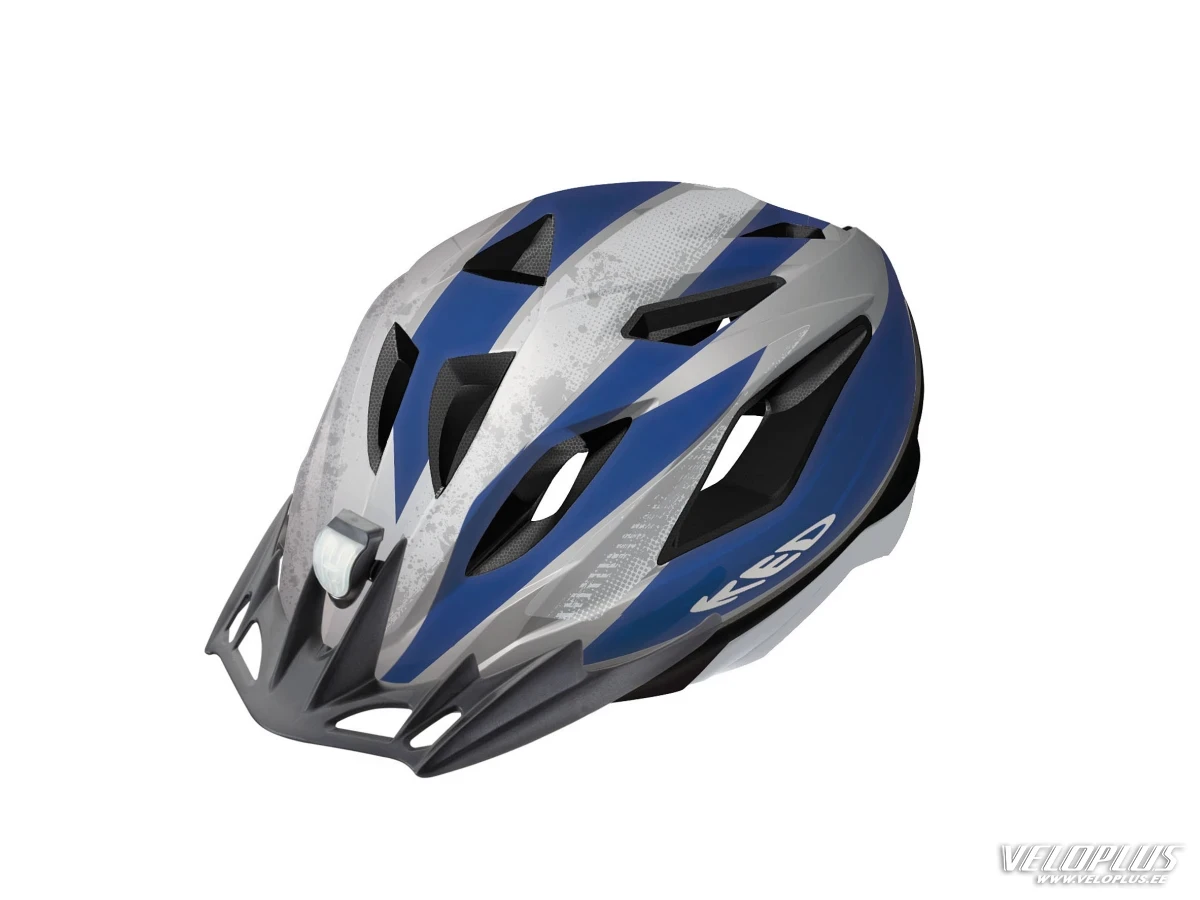 Helmet KED STREET Junior II silver-blue M 53-58cm