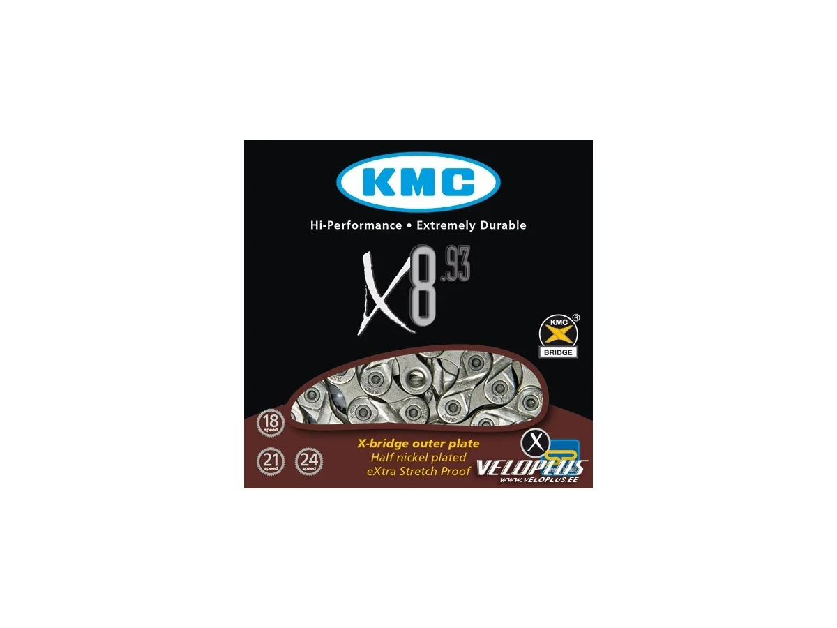 Chain KMC X8-93 NP/GY 6/7/8-speed