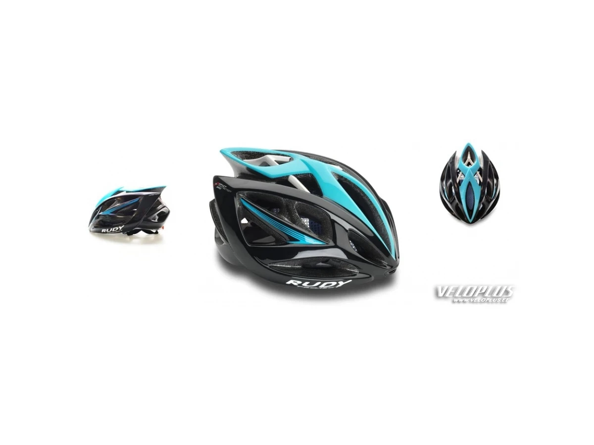 HELMET AIRSTORM BLACK/BLUE SHINY  L