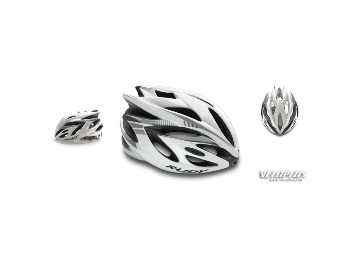 HELMET RUSH WHITE/SILVER SHINY M