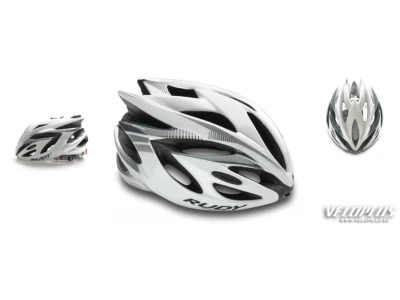 HELMET RUSH WHITE/SILVER SHINY M