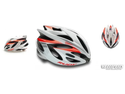 HELMET RUSH WHITE/RED FLUO SHINY L