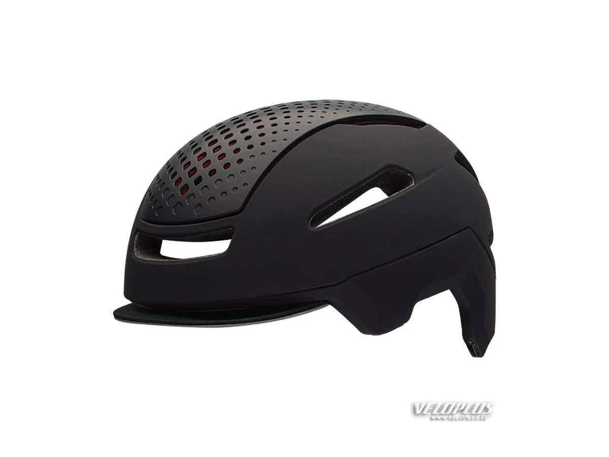 Helmet Bell Hub matt black-red M/55-59CM
