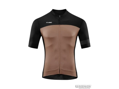 CUBE BLACKLINE Jersey S/S black´n´brown XXL