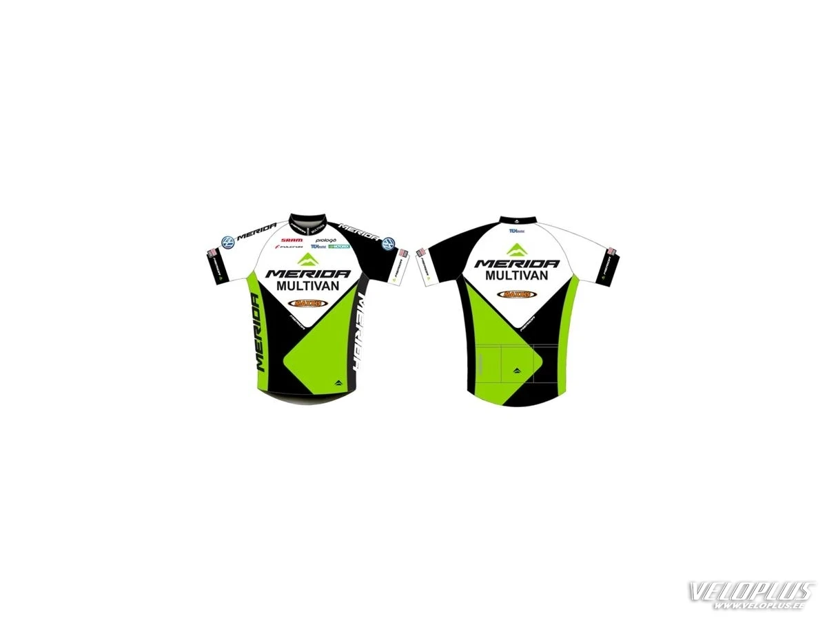 Jersey Merida Multivan short-sleeve S white-green-black