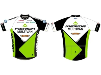 Jersey Merida Multivan short-sleeve S white-green-black