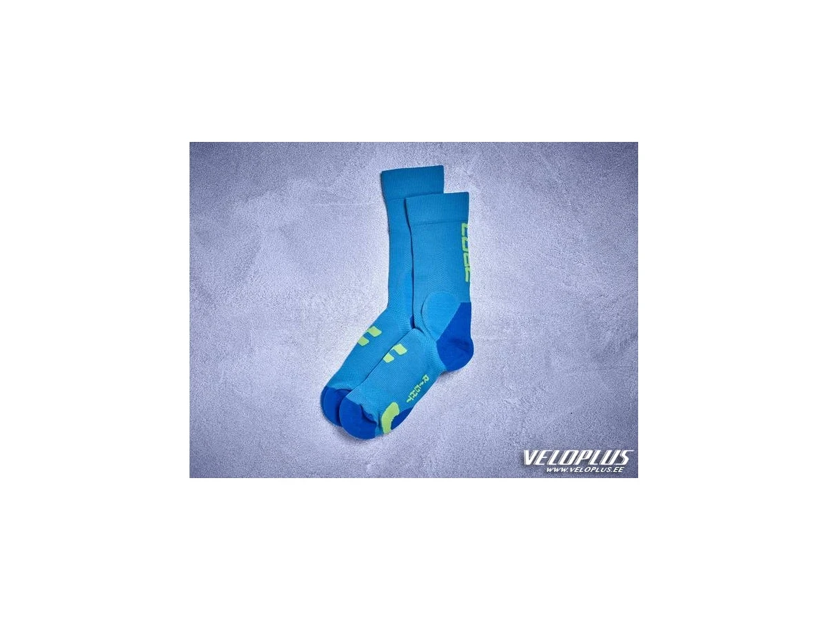 Socks Cube Mountain blue lime 40-43