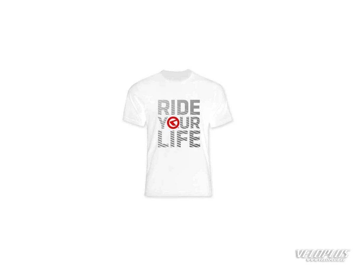 T-Shirt KELLYS RIDE YOUR LIFE short sleeve white - XL