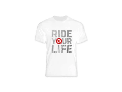 T-Shirt KELLYS RIDE YOUR LIFE short sleeve white - XL